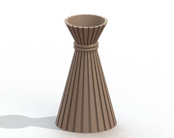 Simple Cone Styled Vase | Vase STL File for 3D Printing