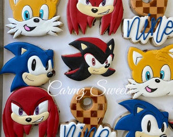 Sonic and friends cookies