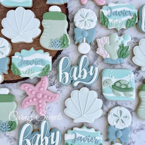 Under the Sea Baby Shower Cookies-