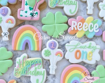 Lucky one birthday cookies