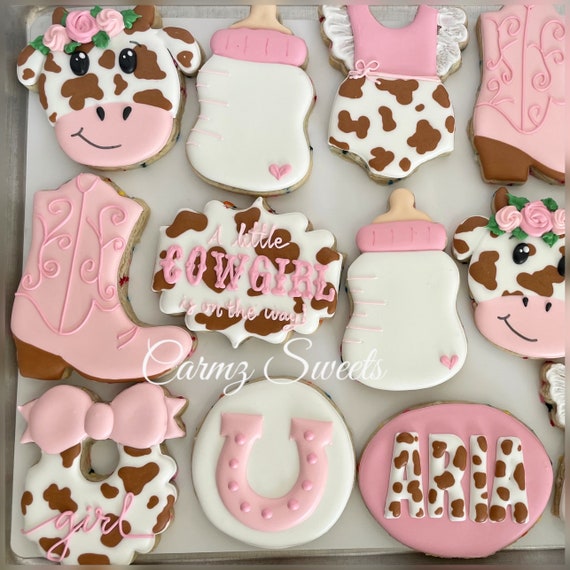 Cowgirl Baby Shower Cookies