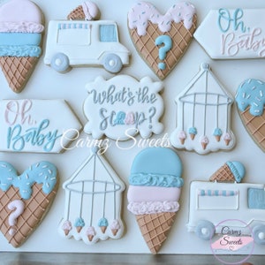 What’s the scoop Gender Reveal Cookies