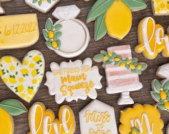 Lemon Bridal shower Cookies