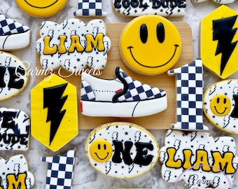 One cool dude  birthday cookies