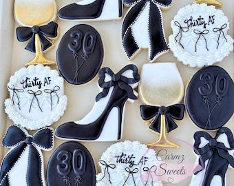 Thirty and Thiving birthday cookies  - 1 dozen