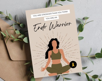 Endometriosis Support Card | Endo Warrior Awareness (Digital Download)
