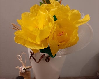 Ramo de flores amarillas en un jarrón - Difusor de fragancias