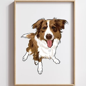 Watercolor Custom Pet Portraits Hand-drawn Using Pet Photo Personalized Digital Dog Portraits Cat Portraits Custom Pet Art Pet Drawing
