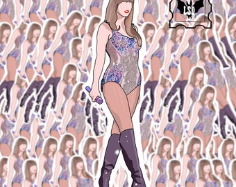 Era des amoureux de la tournée T Swift Eras Sticker