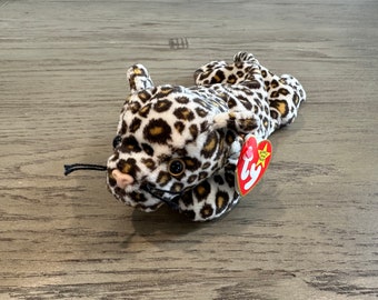Limited Edition Vintage Ty Beanie Baby - &quot;Freckles&quot; the Leopard - A Cherished, Rare Plush Collectible