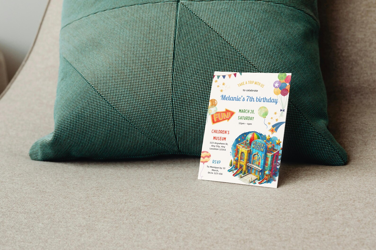 Museum Invitation, Museum Birthday Party, Kids Museum Party, Museum ...