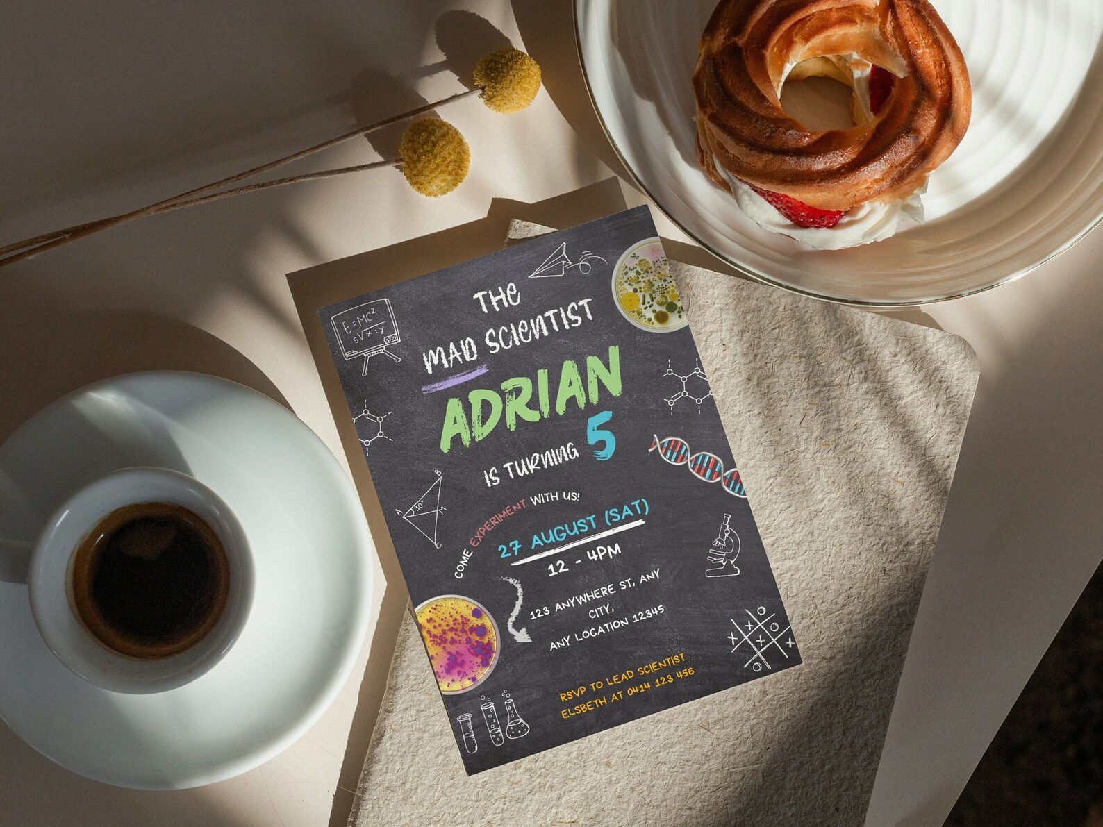 Science Party Birthday Invitation, Lab Experiment, Mad Scientist Party ...