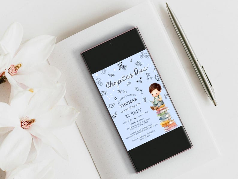 Reading Event Invite Storybook Birthday Invitation, Reading Books Invite, Book Worm Invite ...
