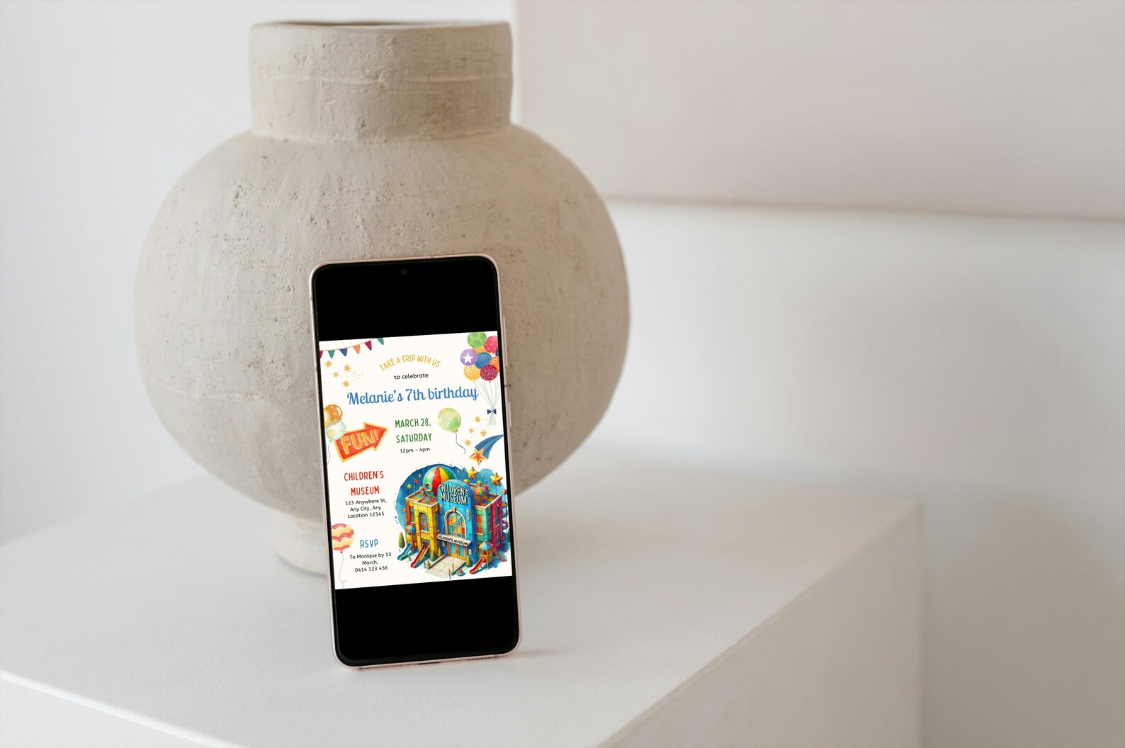 Museum Invitation, Museum Birthday Party, Kids Museum Party, Museum ...