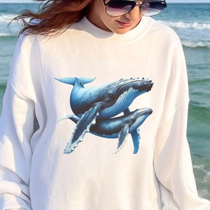 Humpback Whale Sweatshirt, Humpback Whale Hoodie, Humpback Whale shirt, Whale sweatshirt, Whale Hoodie, Whale lover gift, Save The Ocean