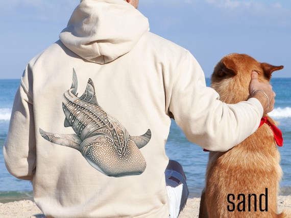 Whale Shark Hoodie, Whale Shark shirt, Whale shark sweatshirt, Whale Shark gifts, Save the Sharks, surf hoodie, front side print Hoodie