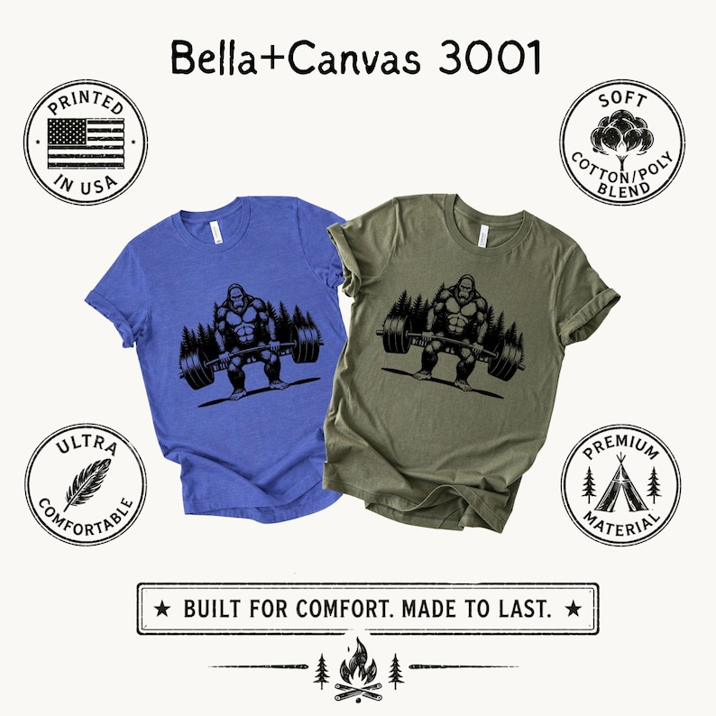 Printed in the USA, Soft Cotton/Poly Blend, Ultra comfortable, Premium material. Built for comfort. Made to last.