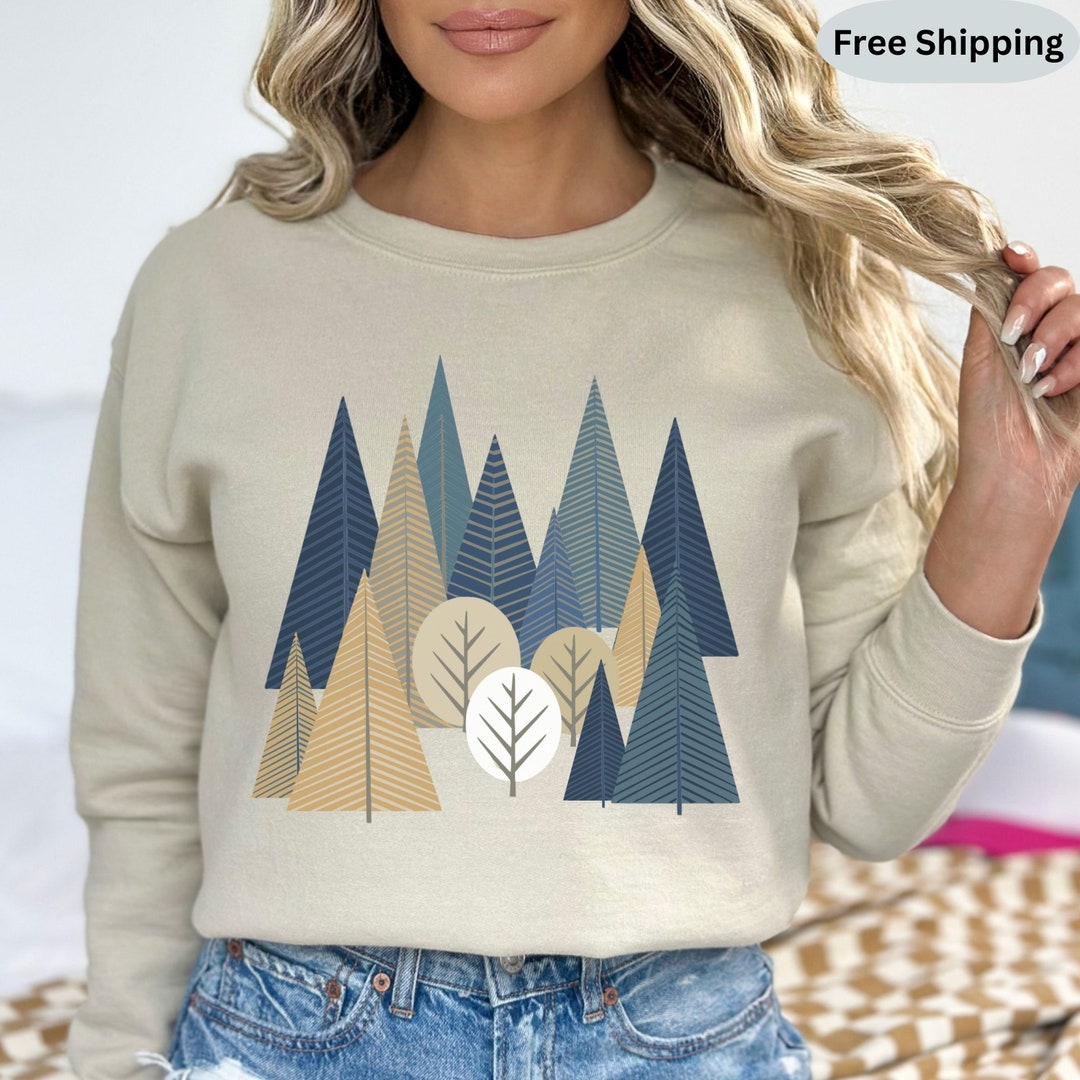 Scandinavian Christmas Sweatshirt, Scandinavian Folk Art Sweater, Boho