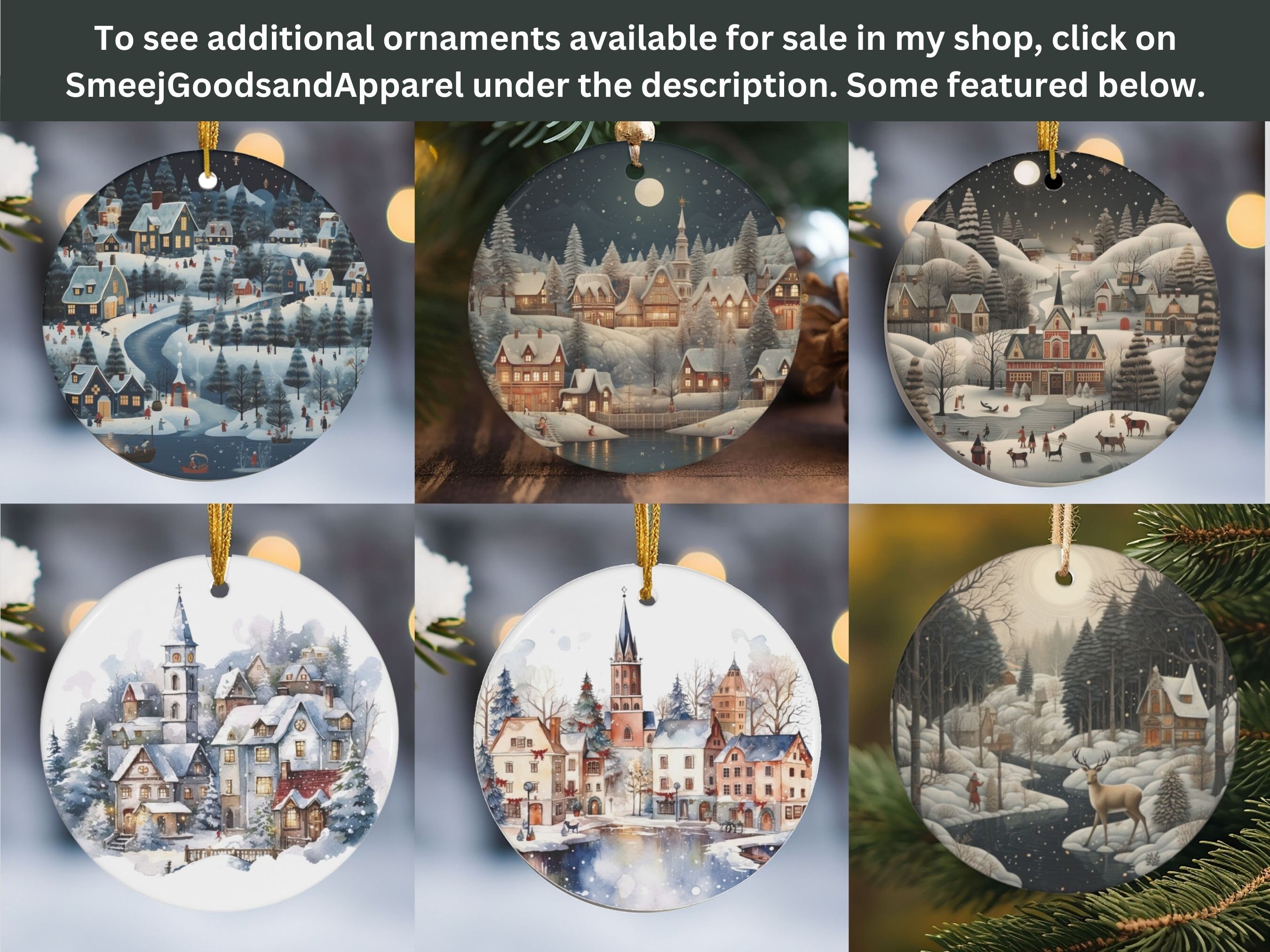 Scandinavian Christmas Ornament Nordic Modern Folk Art Etsy