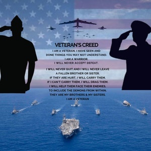 veterans creed, navy, png,Digital Download,Sublimation Design