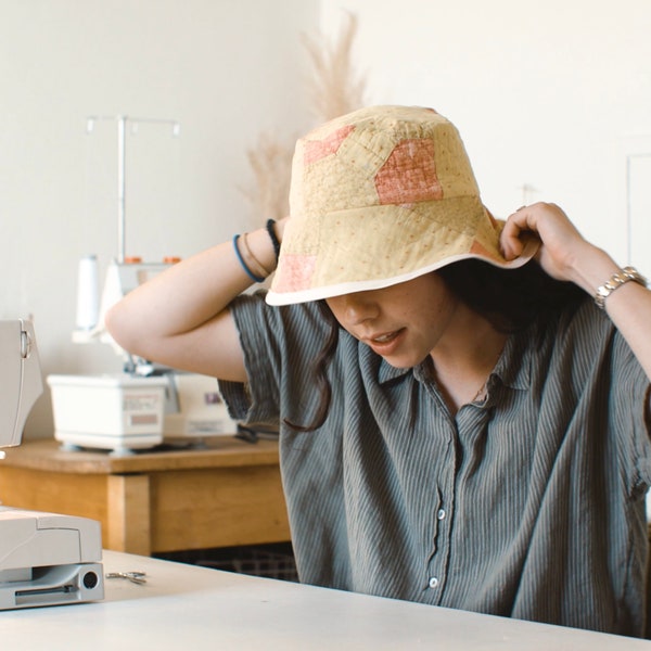 Bucket Hat Sewing Pattern + Video Tutorial / 3 Hat Sizes