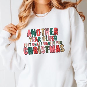 Kerst verjaardag sweater met ronde hals, kleding, kerstcadeau kerst, leuk wintershirt, verjaardagscadeau december, vakantietrui dames