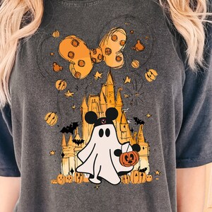 Disney Castle Mickey Ghost Shirt, Disney Halloween Castle T-Shirt, Disney Halloween Tee, Disney Castle Shirts, Halloween Tshirts, Disney Tee