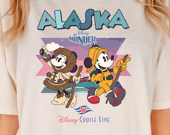 Disney Alaska Cruise Line Shirt, Disney Family Trip Shirts, Mickey Minnie Disney Alaska Cruise Tee, Disneyland Wonder Matching Cruise Tees