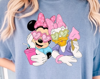 Minnie Mouse And Daisy Duck Comfort colors Shirt, Disney Mickey Mouse Friends Shirt, Disneyland Best Friends Shirts, Disney Girls Trip Shirt