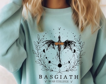 Fourth Wing Sweatshirt, Basgiath War College Comfort Colors Shirt, Dragon Rider, Violet Sorrengail, Xaden Riorson, Riders Quadrant, Reader