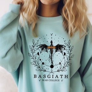 Fourth Wing Sweatshirt, Basgiath War College Comfort Colors Shirt, Dragon Rider, Violet Sorrengail, Xaden Riorson, Riders Quadrant, Reader