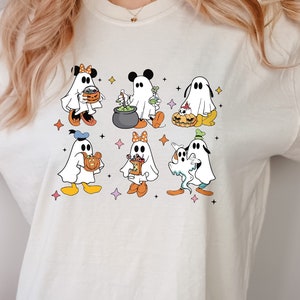 Halloween Disney Shirt, Mickey and Friends Ghost T-Shirt, Disney Spooky Halloween Shirts, Disney T-Shirts, Disney Ghost Tee, Halloween Tees