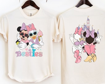 Minnie Mouse And Daisy Duck Comfort colors Shirt, Disney Mickey Mouse Friends Shirt, Disneyland Best Friends Shirts, Disney Girls Trip Shirt