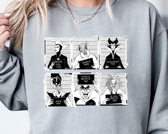 Retro 90s Disney Villains Comfort Colors® Shirt, Disney Funny Villain Shirt, Disney Friends Shirt, Witches Club Tee, Disney sweatshirt, tee