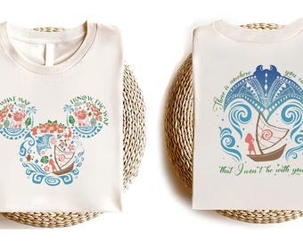 Disney Moana Shirt, Come What May I Know The Way T-Shirt, Disney Adventure Shirts, WDW Trip Sweatshirt, Cute Mickey Mouse Ears Moana Tshirts