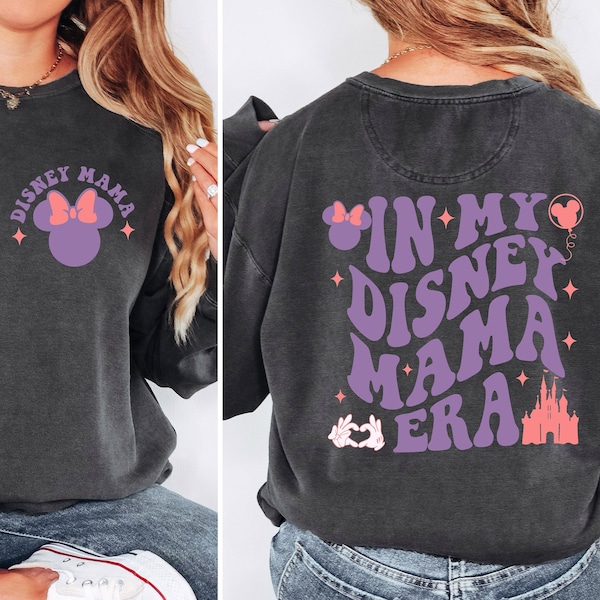 In My Disney Mama Era Comfort Colors Shirt, Mickey Mom Shirt Disney Mom Sweatshirt, Disney Mothers Day Tee Gift For Mommy, Disney Mama Shirt
