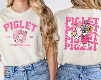 Piglet Est 1926 Winnie The Pooh Shirt, Pooh Characters Since Two Side Tee, Disneyland Matching T-shirt, Disney Tees, Winnie the Pooh Shirts
