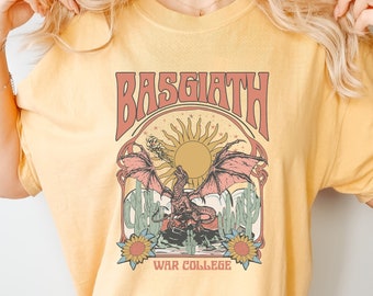 Basgiath War College Dragon Rider Comfort colors Shirt, Basgiath War College Sweatshirt, Fourth Wing Shirt,Dragon Lover Shirt, Bookish Shirt