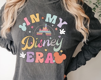 In My Disney Era Comfort colors Shirt, Disney Castle Shirt, Retro Walt Disney Shirt, Disney Family Shirt,  Disneyland Vacation Shirt, Epcot