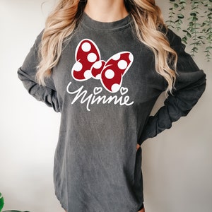 Minnie Bow Shirt, Disneyland Girl T-Shirt, Minnie Mouse Birthday Gift Shirts, Disney Tee for Friend, Minnie Trip T-Shirts, Minnie Mouse Tees image 3