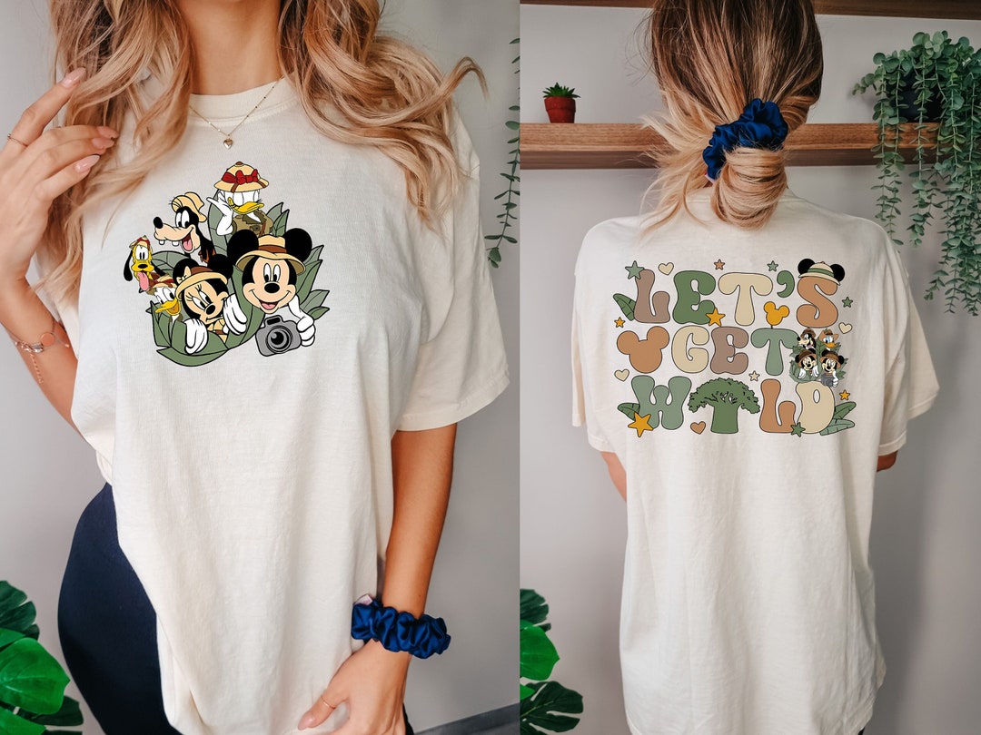 Lets Get Wild Comfort Colors Shirt, Mickey Safari Sweatshirt, Animal ...