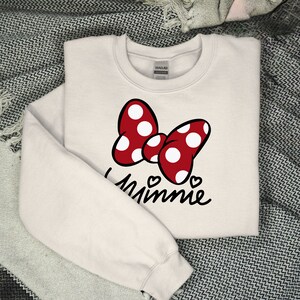 Minnie Bow Shirt, Disneyland Girl T-Shirt, Minnie Mouse Birthday Gift Shirts, Disney Tee for Friend, Minnie Trip T-Shirts, Minnie Mouse Tees image 4