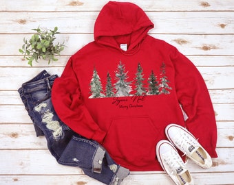 Joyeux Noel Trees Hoodie, Christmas Hoodie, French Merry Christmas Hoodie ,Christmas Gift, Christmas Hoodie