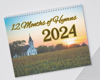 12 Months of Hymns Calendar (2024)