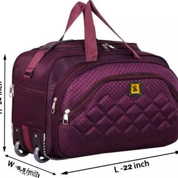 45 L Hand Duffel Bag - stylish travel duffel luggage bag with tow wheel Traveling men and women bag