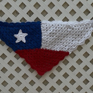Chilean Inspired Handmade Crochet Bandana | Cultural and Decorative Piece | 100% Cotton Yarn | Washable