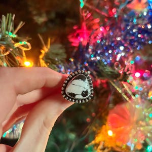 White buffalo ring