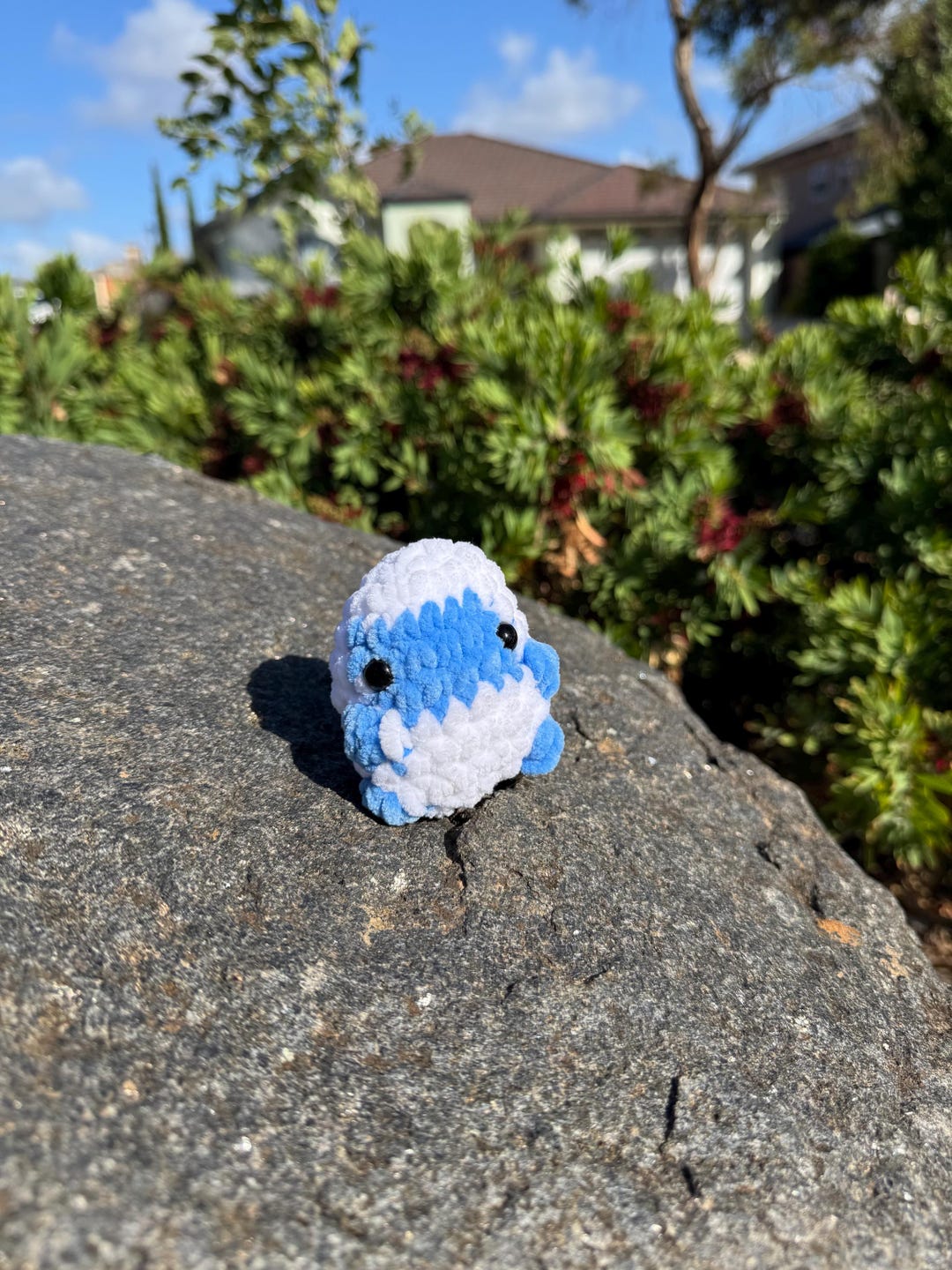 Mini Blue Crochet Yeti - Etsy