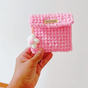 Handmade yarn wallet