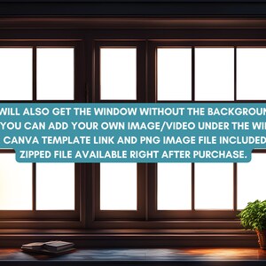 Look Out the Magic Window Collection PLUS Canva Template of Animated Window With No Background ...